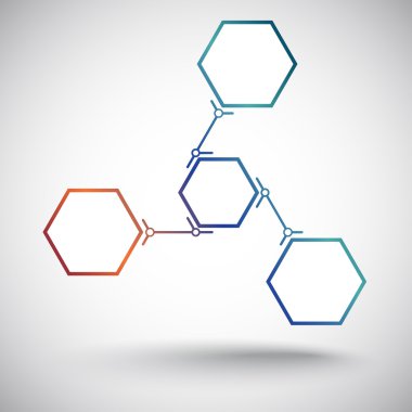 üç büyük hücreleri başka bir degrade bağlı