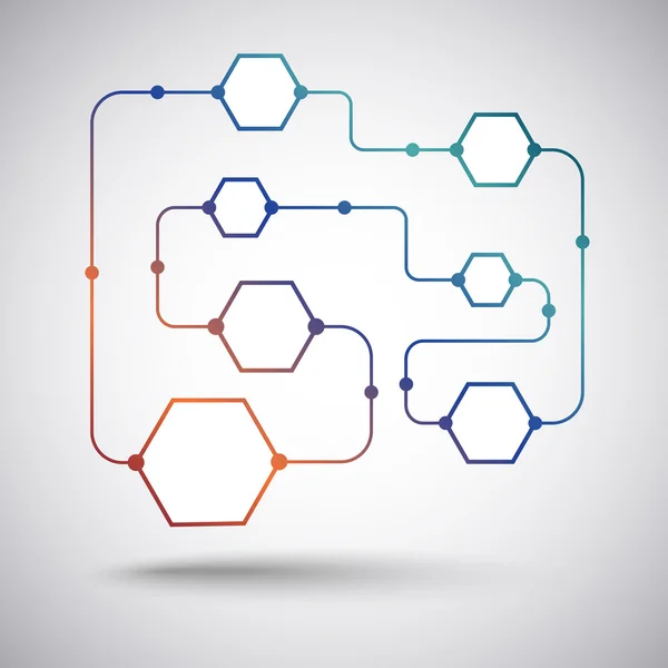 用户连接的概念。渐变 — 图库矢量图片