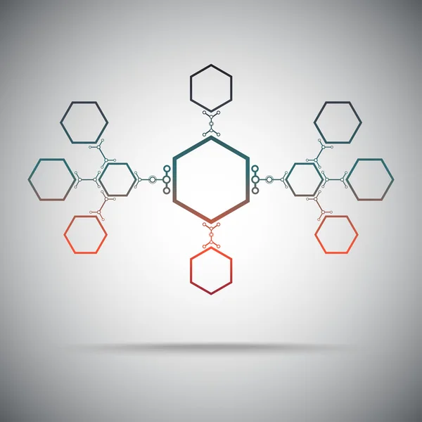 Concepto conexión lazos gradiente — Archivo Imágenes Vectoriales