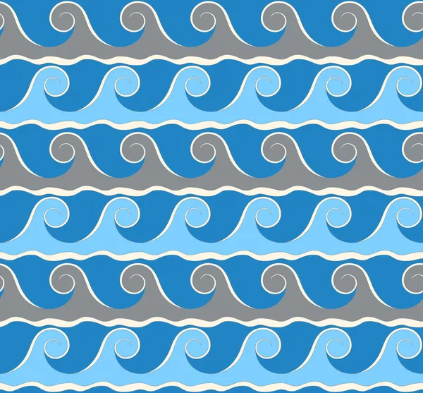 Zee golven grijs-blauw — Stockvector