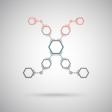 Altıgen sekiz hücrelerin ana üniteye bağlı