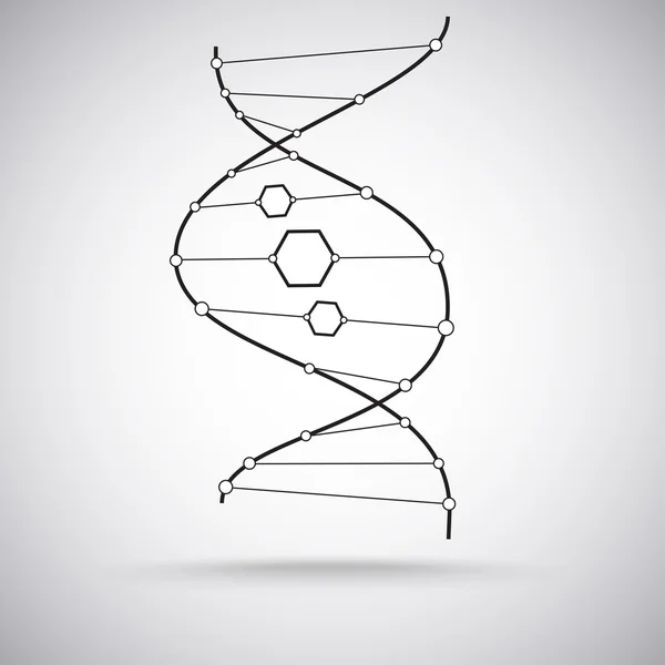 De dna-molecule — Stockvector