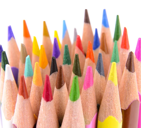 Crayons de couleur affûtés — Photo