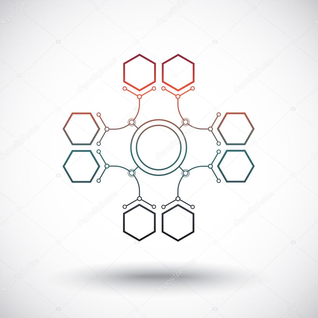 Connecting  cells gradient