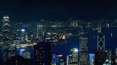 Geceleyin Hong Kong Şehri