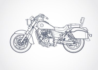 Harley vektör illüstrasyon