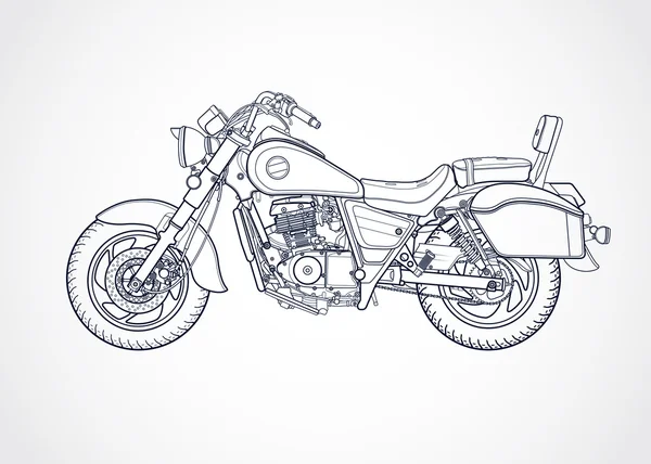 Harley vector illustratie — Stockvector