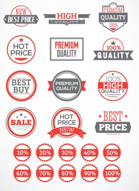 set Etiketler ve stickerlar