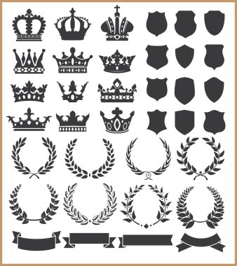Wreaths and crowns clipart