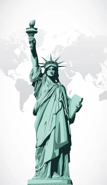 Vector statue of Liberty — Stock Vector