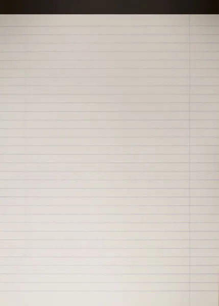 Editable background - white notebook paper — Stockfoto