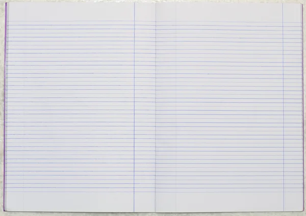 Lege regel notebookpapier — Stockfoto