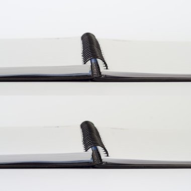 Defter arka plan açık görünüm ile spiral ciltleme