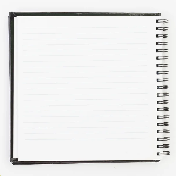 Notebook background open view with a spiral binding — Stock Photo, Image