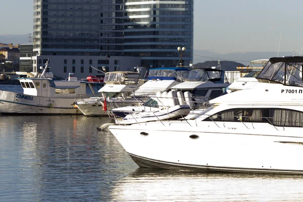 Boote am Liegeplatz — Stockfoto