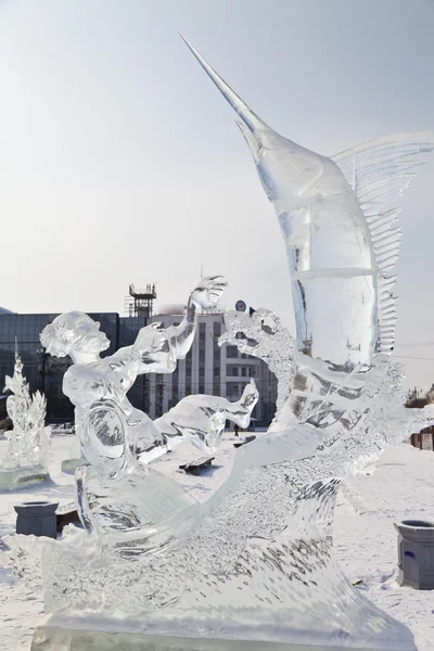 Ice sculpture — Stock Photo, Image