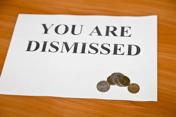 You are dismissed — Stock Photo, Image