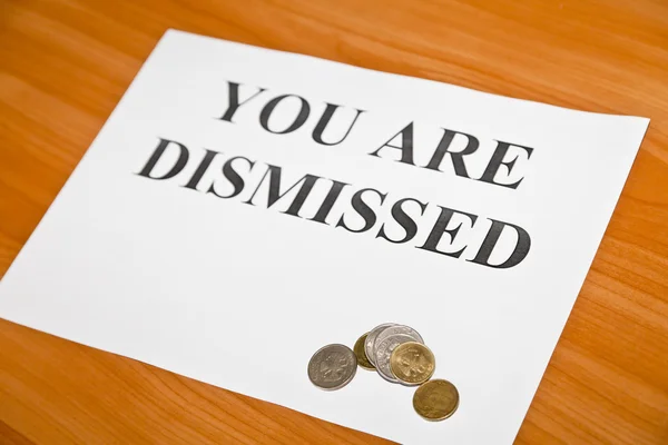 You are dismissed — Stock Photo, Image