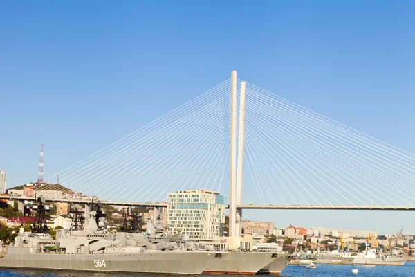 Big suspension bridge — Stock Photo, Image