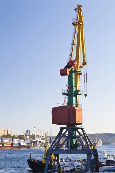 Kranar i hamn — Stockfoto