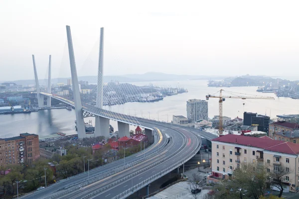 Puente colgante grande — Foto de Stock