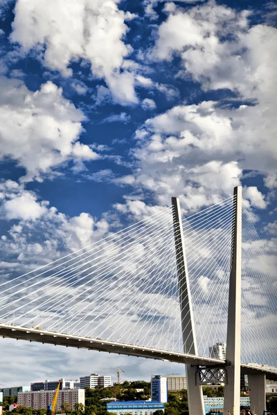 Grande ponte de suspensão — Fotografia de Stock