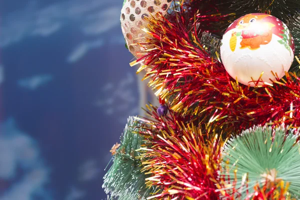 Spheres on a fir-tree — Stock Photo, Image