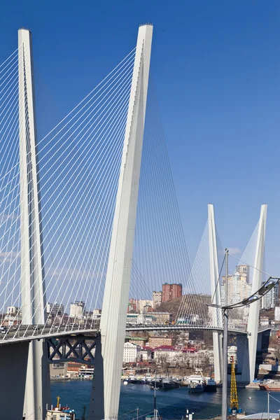 Grande ponte de suspensão — Fotografia de Stock