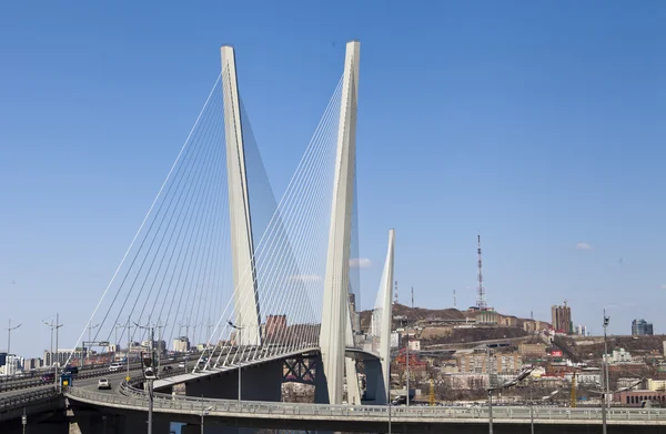 Grande ponte de suspensão — Fotografia de Stock