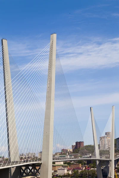 Grande ponte de suspensão — Fotografia de Stock