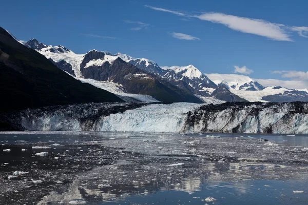 Ijs smelten van gletsjer in college fjord — Stockfoto