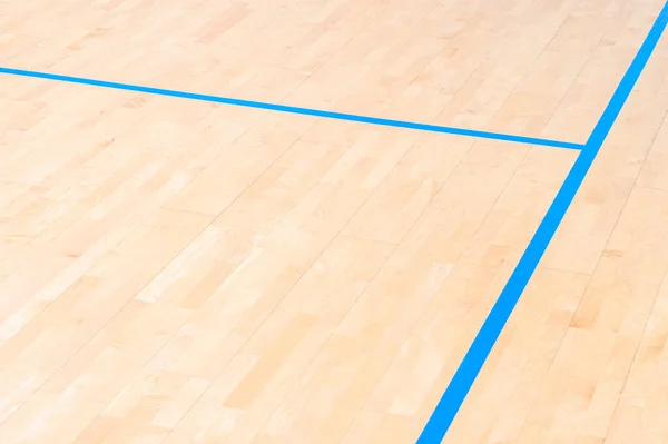 Wooden Floor Basketball Badminton Futsal Handball Volleyball Football Soccer Court — Stock Photo, Image