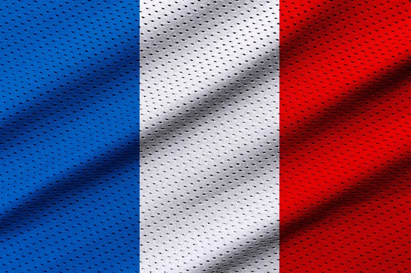 Drapeau France Sur Texture Sportive Affiche Thème Sport Horizontal Cartes — Photo