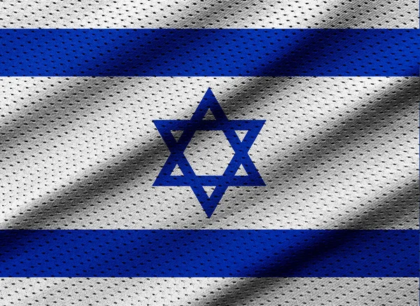 Bandera Israel Deportes Textura Cartel Temático Deportivo Horizontal Tarjetas Felicitación — Foto de Stock