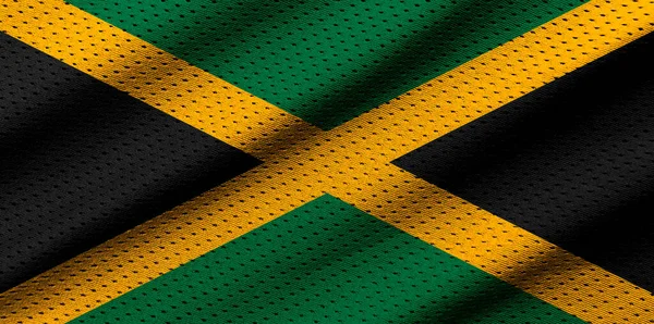 Jamaica Flag Texture Sports Horizontal Sport Theme Poster Greeting Cards — Stock Photo, Image