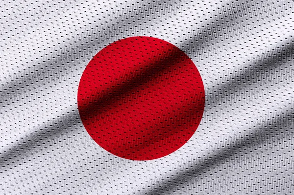 Bandeira Japão Esportes Textura Horizontal Esporte Tema Cartaz Cartões Saudação — Fotografia de Stock