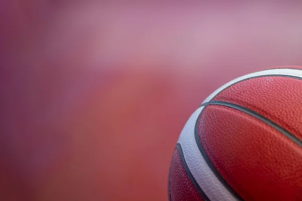 Detalhe Close Fundo Textura Bola Basquete Profissional Horizontal Esporte Tema — Fotografia de Stock