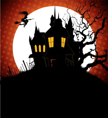 Cadılar Bayramı arka vektör çizim