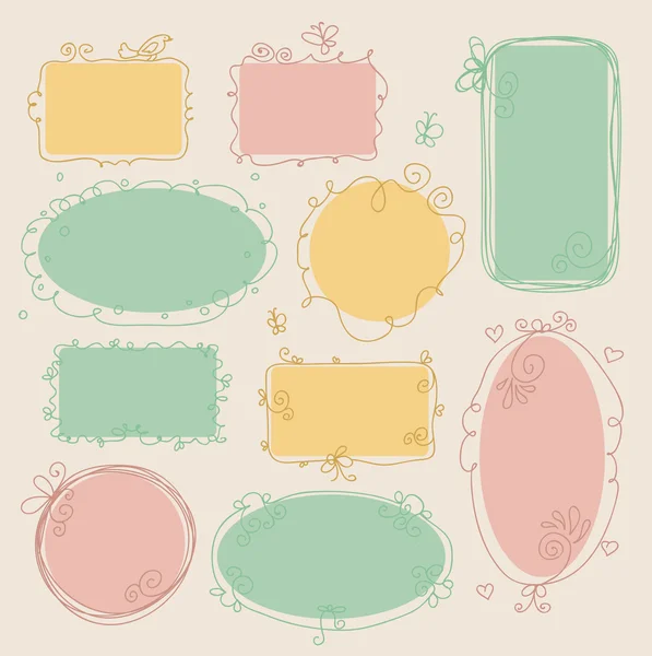 Vintage frames — Stock Vector