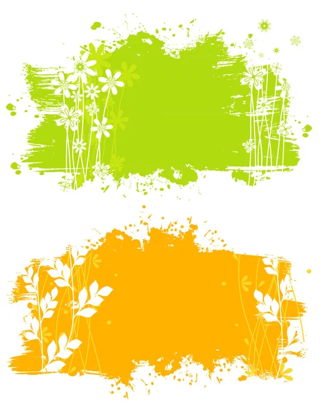 花の背景のベクトル図 — ストックベクタ