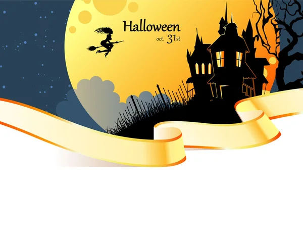 Vector illustration of Halloween back — Stock Vector