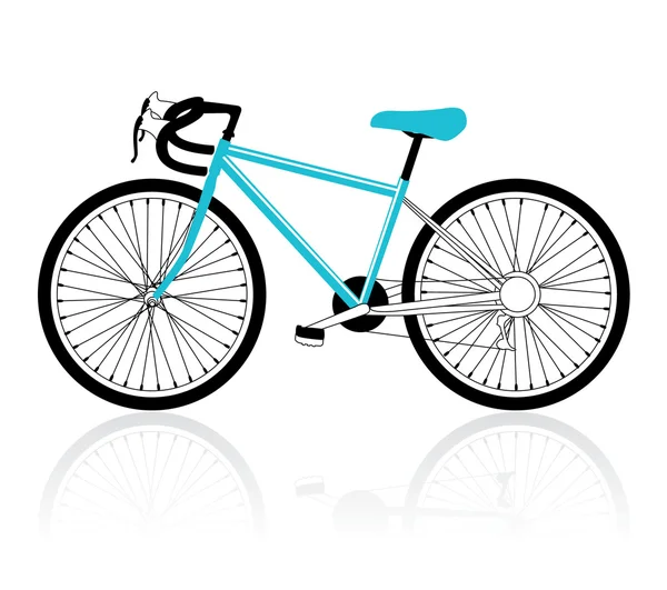 Bicicleta, ilustración vectorial — Vector de stock