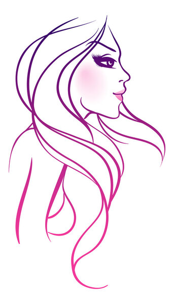 Vector illustration of beauty woman