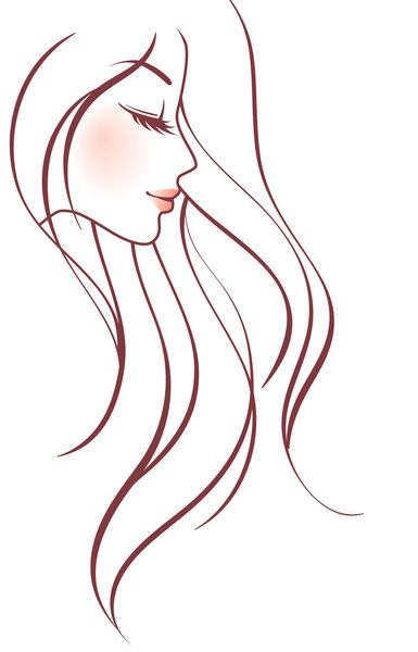 Vector illustration of Beauty woman pic