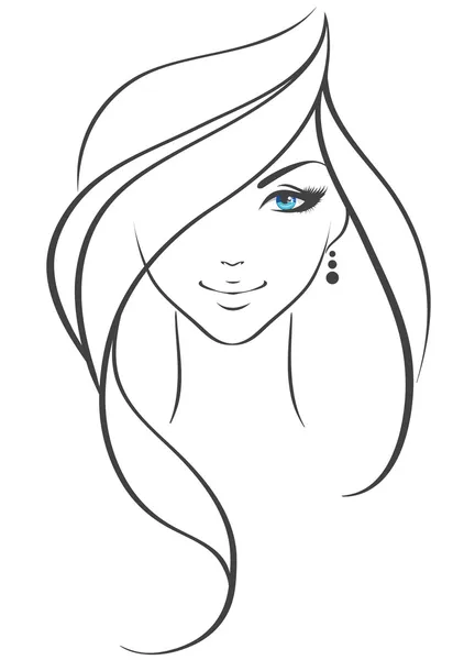 Vector ilustración de la mujer belleza Gráficos Vectoriales