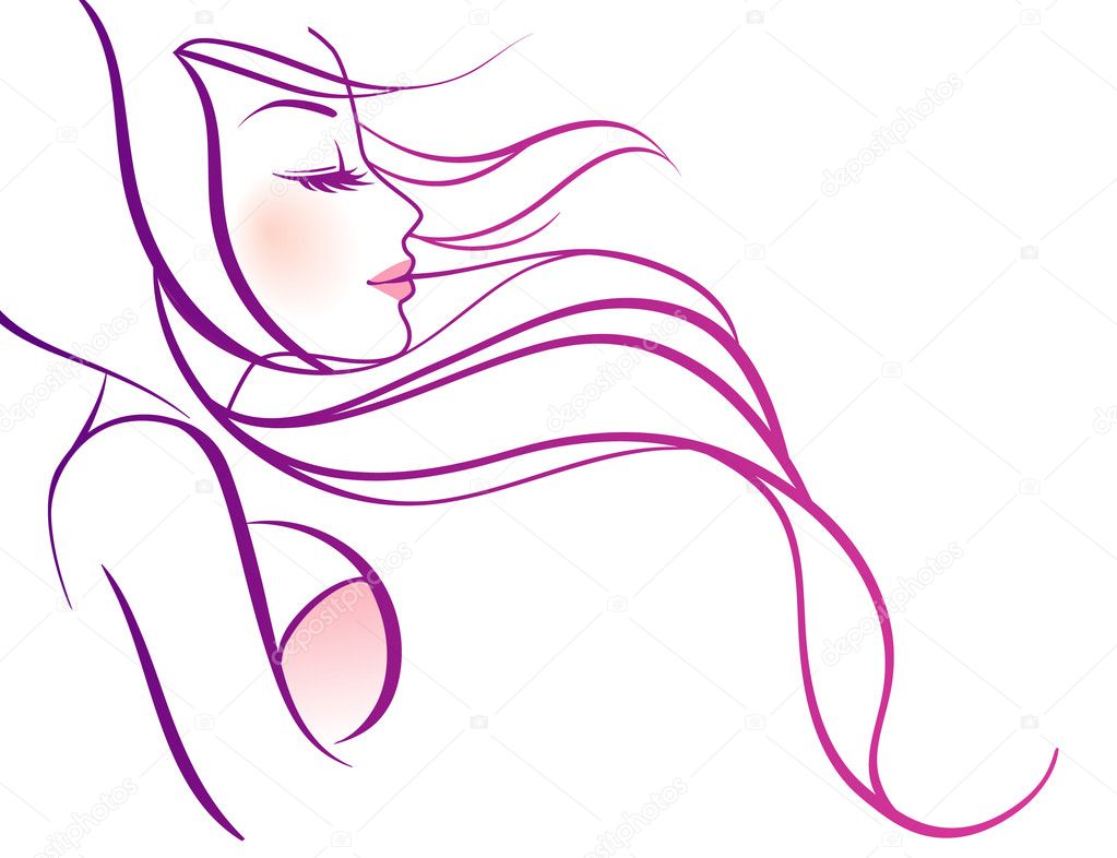 Vector illustration of Beauty woman pic