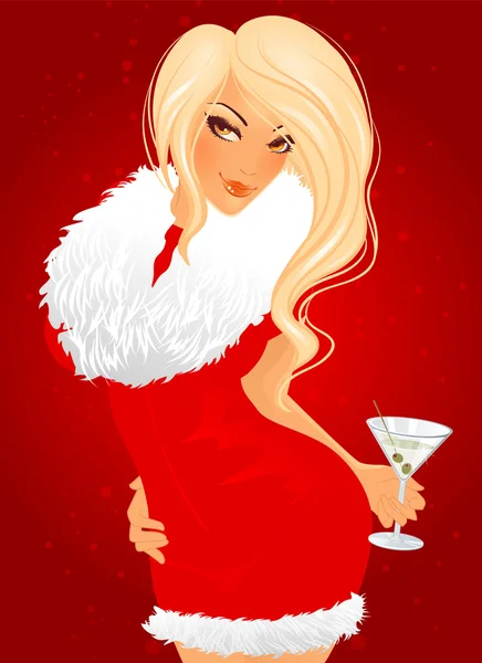 Party girl — Stock Vector