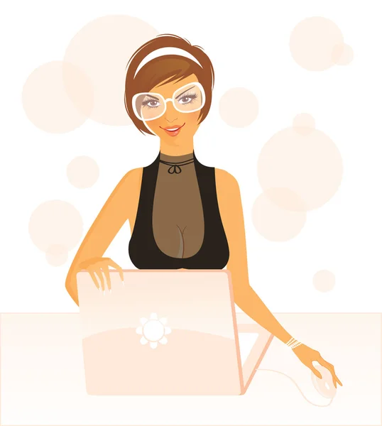 Illustration vectorielle de Businesswoman — Image vectorielle