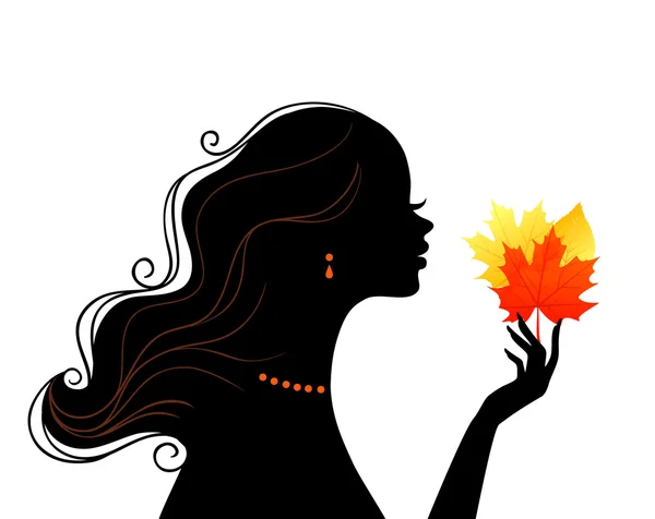 Vector ilustración de la mujer belleza — Vector de stock