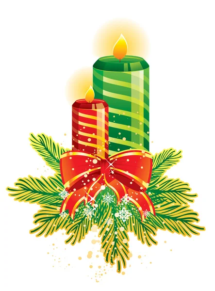 Velas de Navidad — Vector de stock